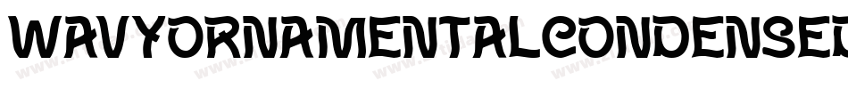 WavyOrnamentalCondensed Oblique字体转换